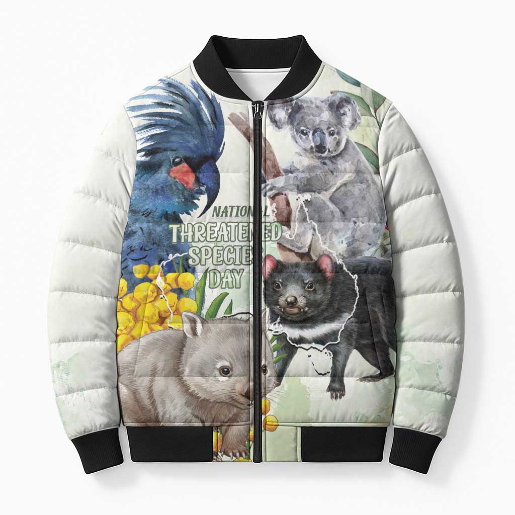 National Threatened Species Day Australia Bomber Puffer Jacket Aussie Animals Save Our Species - Aussie Hoodie