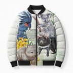 National Threatened Species Day Australia Bomber Puffer Jacket Aussie Animals Save Our Species - Aussie Hoodie