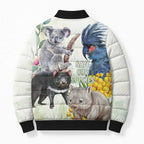 National Threatened Species Day Australia Bomber Puffer Jacket Aussie Animals Save Our Species - Aussie Hoodie