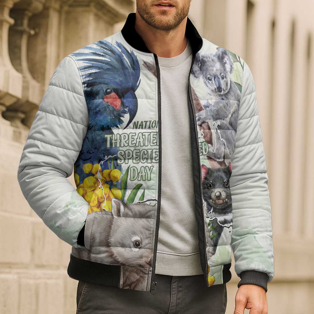 National Threatened Species Day Australia Bomber Puffer Jacket Aussie Animals Save Our Species - Aussie Hoodie
