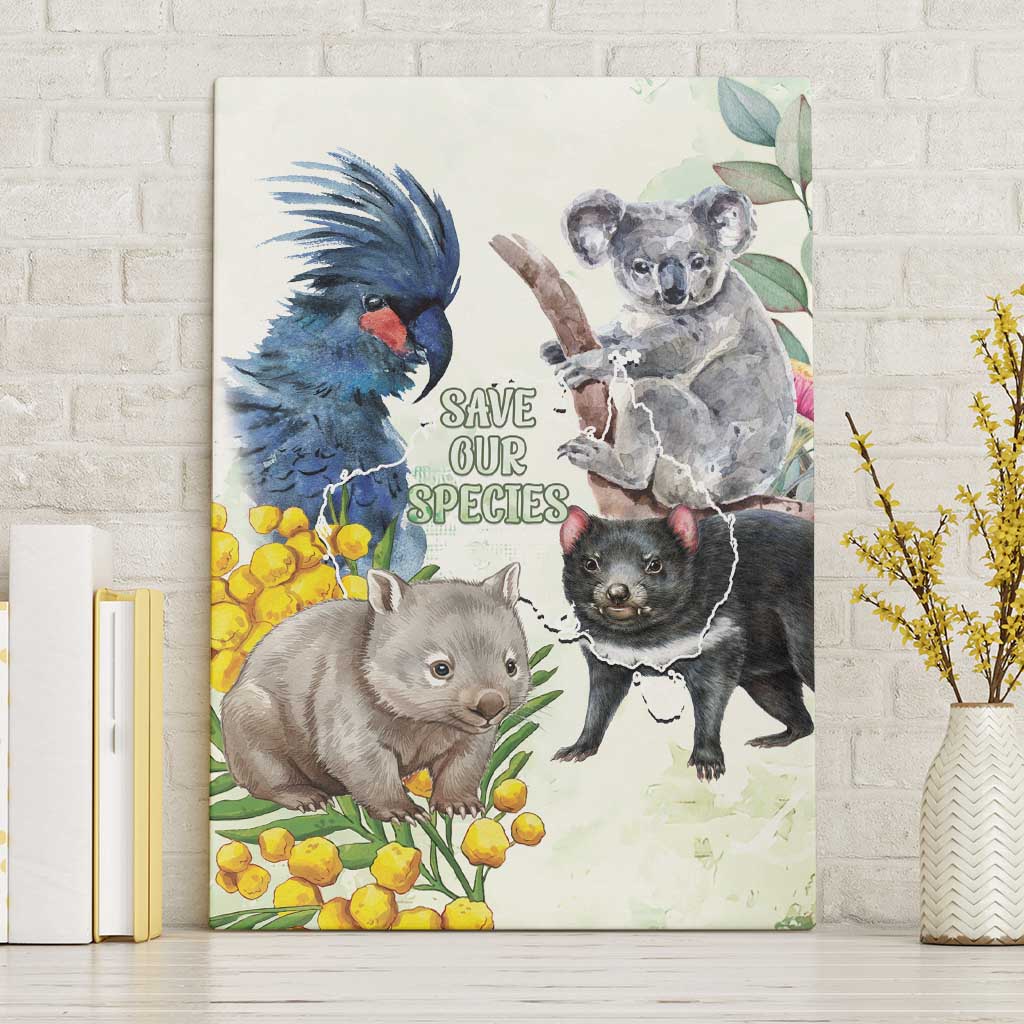 National Threatened Species Day Australia Canvas Wall Art Aussie Animals Save Our Species - Aussie Hoodie