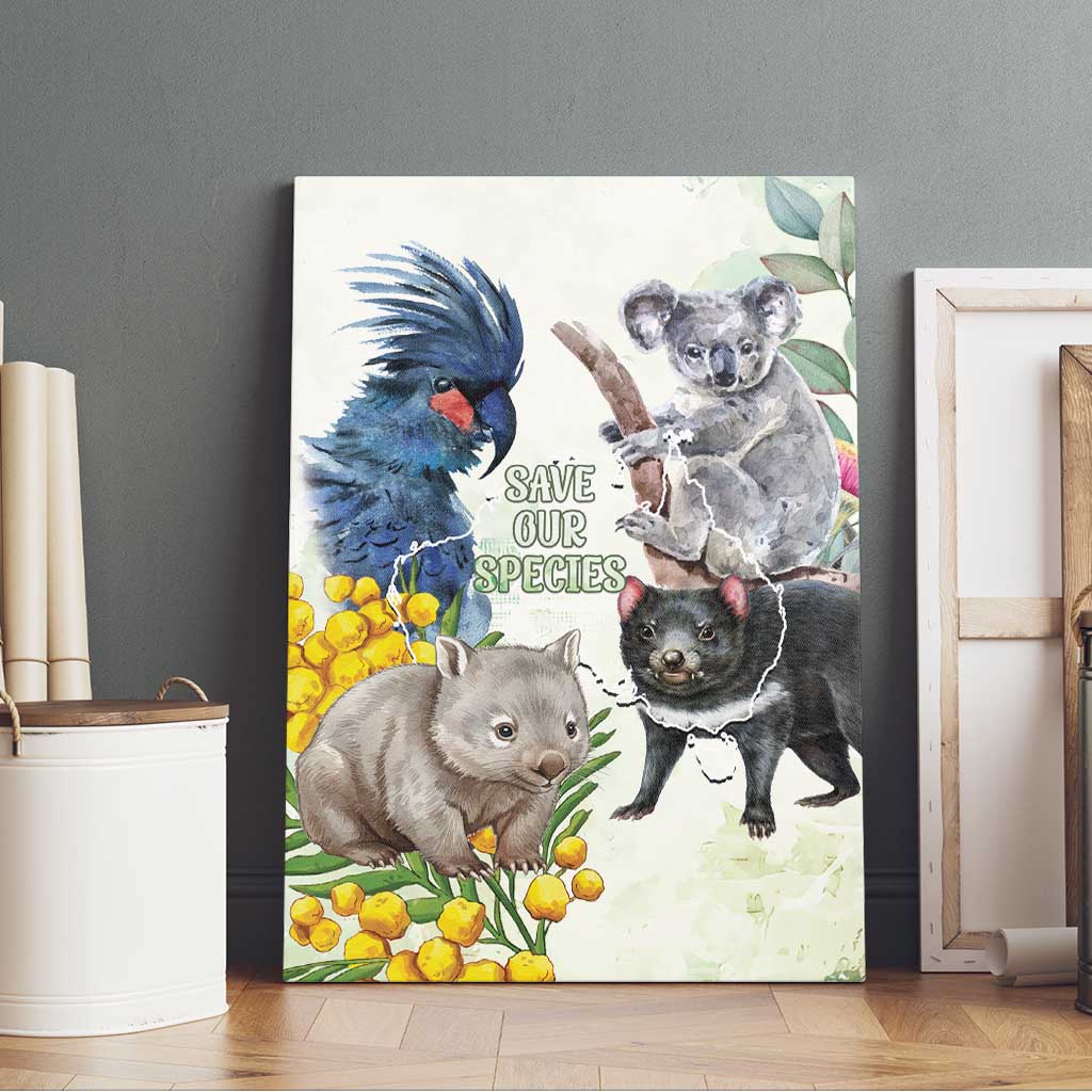 National Threatened Species Day Australia Canvas Wall Art Aussie Animals Save Our Species - Aussie Hoodie