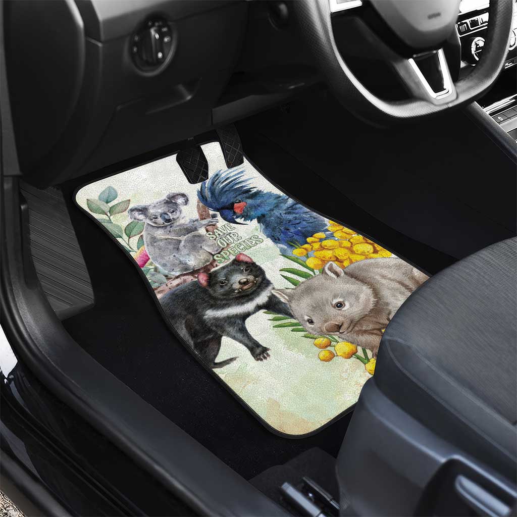 National Threatened Species Day Australia Car Mats Aussie Animals Save Our Species - Aussie Hoodie