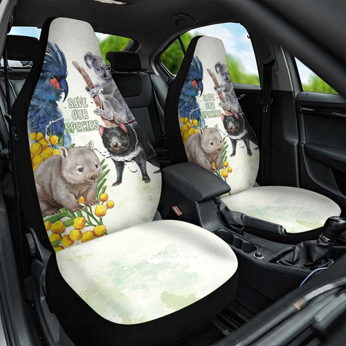 National Threatened Species Day Australia Car Seat Cover Aussie Animals Save Our Species - Aussie Hoodie