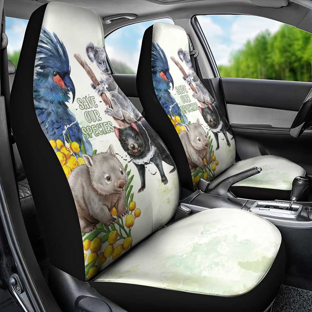 National Threatened Species Day Australia Car Seat Cover Aussie Animals Save Our Species - Aussie Hoodie