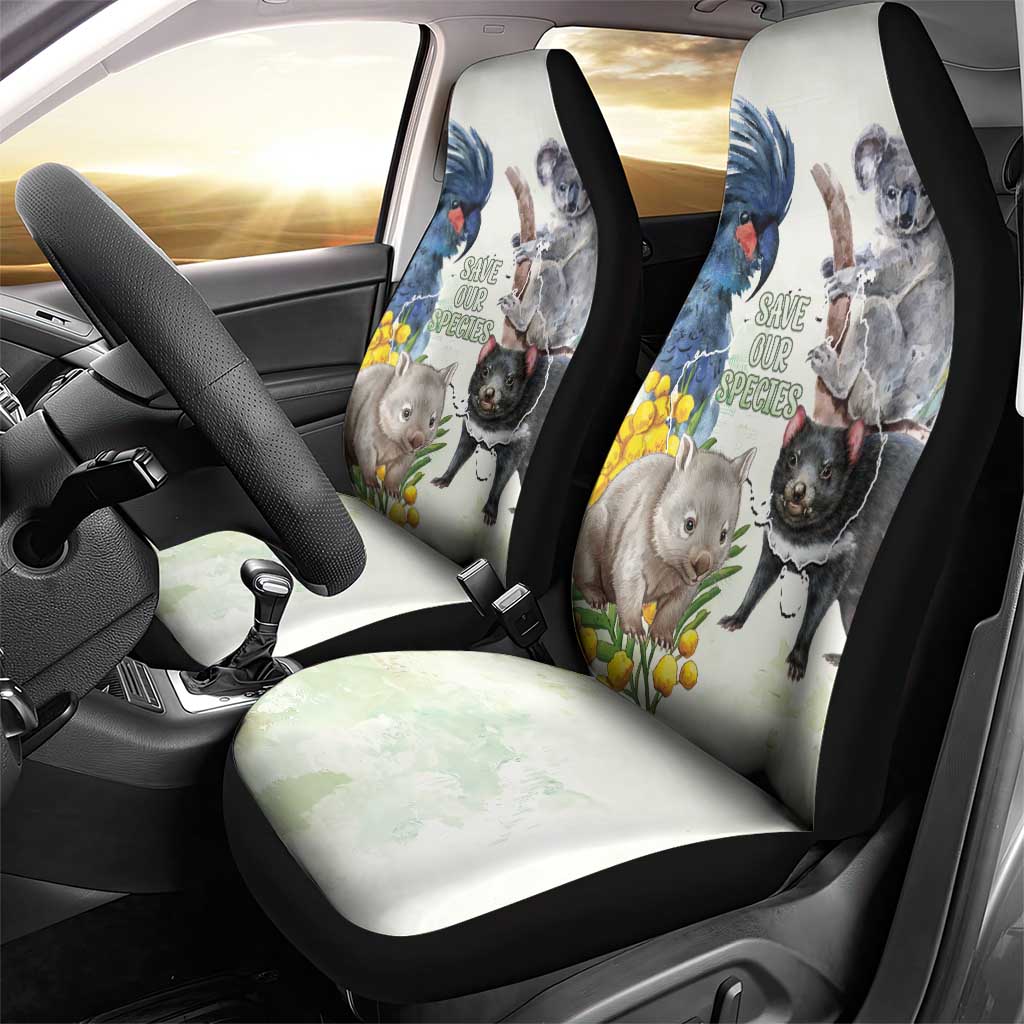 National Threatened Species Day Australia Car Seat Cover Aussie Animals Save Our Species - Aussie Hoodie