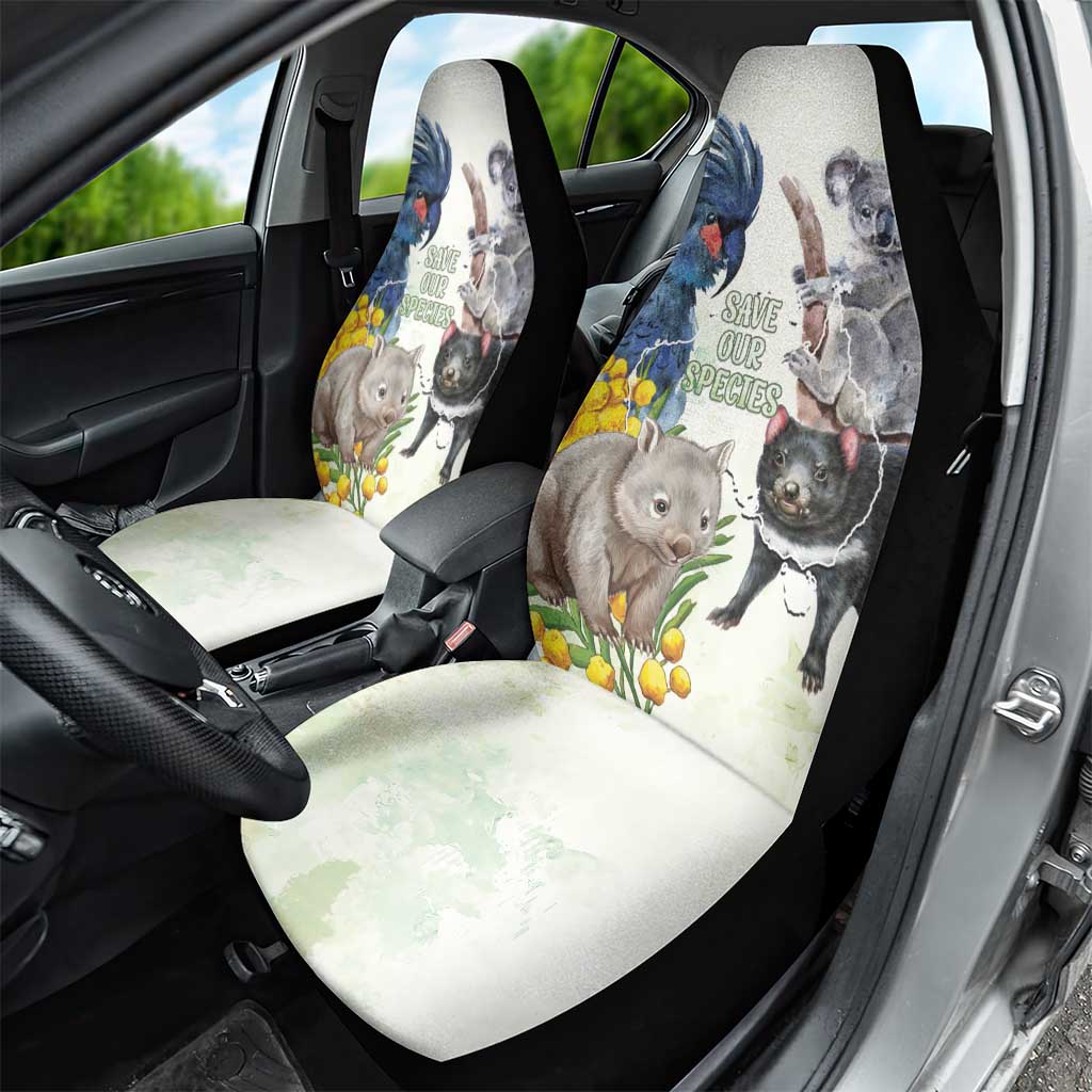 National Threatened Species Day Australia Car Seat Cover Aussie Animals Save Our Species - Aussie Hoodie