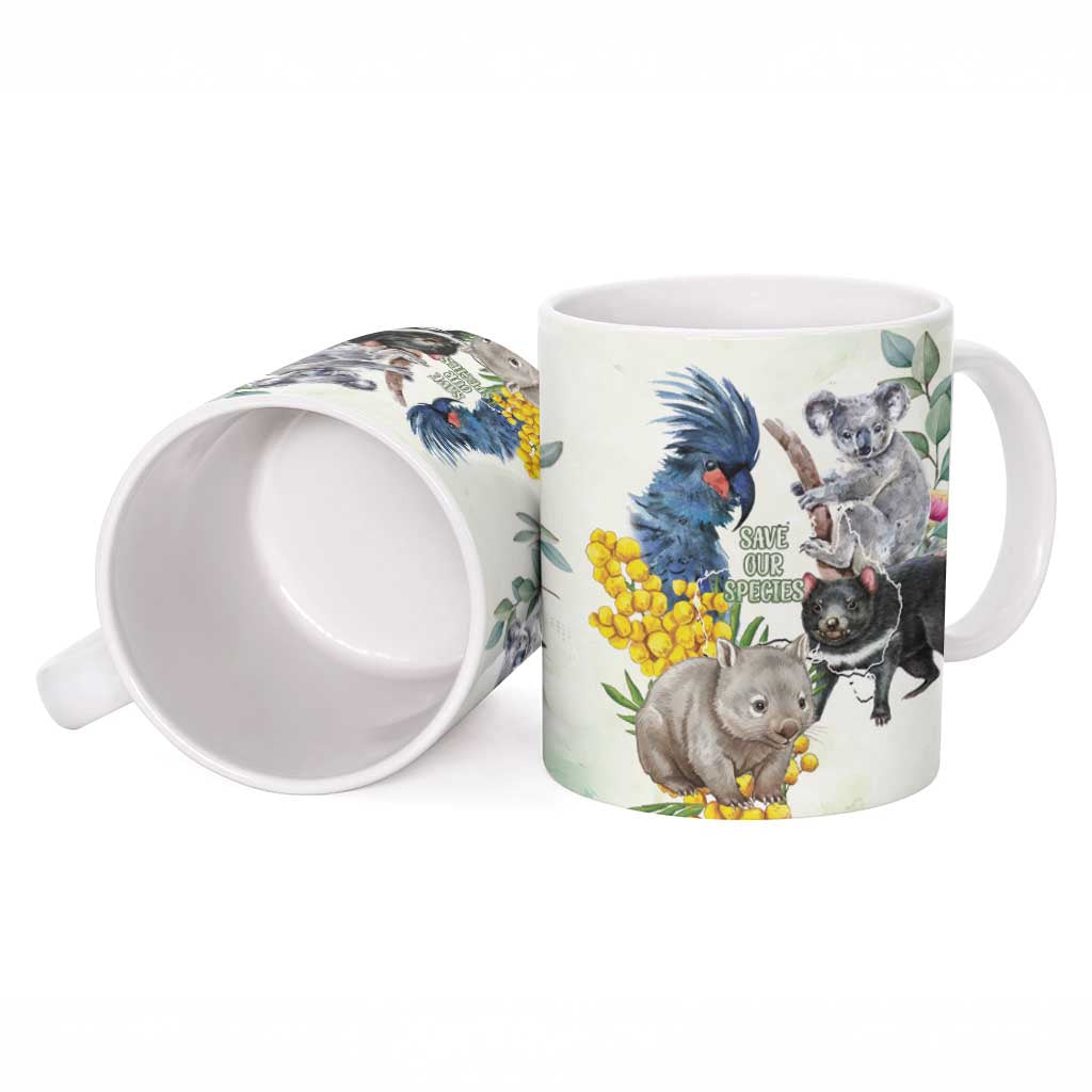 National Threatened Species Day Australia Ceramic Mug Aussie Animals Save Our Species - Aussie Hoodie