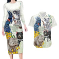 National Threatened Species Day Australia Couples Matching Long Sleeve Bodycon Dress and Hawaiian Shirt Aussie Animals Save Our Species - Aussie Hoodie