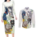 National Threatened Species Day Australia Couples Matching Long Sleeve Bodycon Dress and Long Sleeve Button Shirt Aussie Animals Save Our Species - Aussie Hoodie