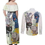 National Threatened Species Day Australia Couples Matching Off Shoulder Maxi Dress and Long Sleeve Button Shirt Aussie Animals Save Our Species - Aussie Hoodie