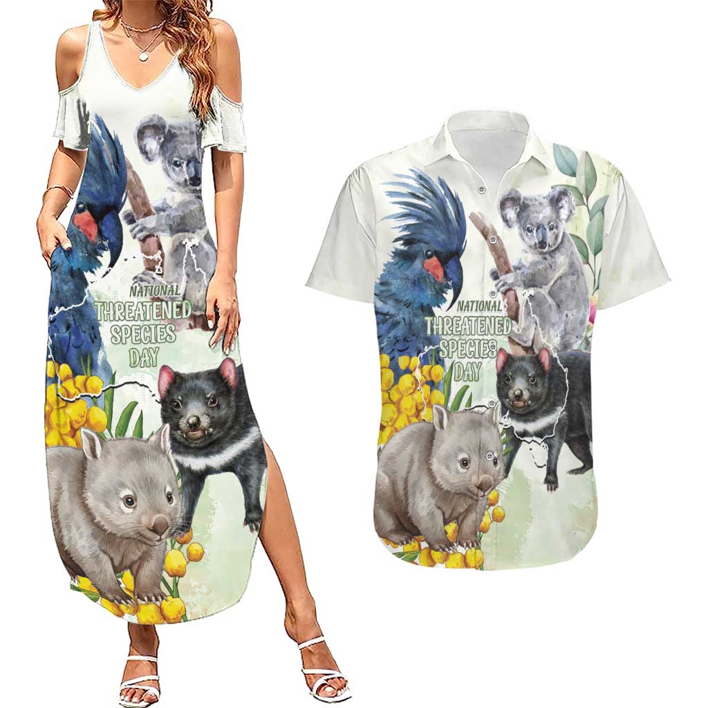 National Threatened Species Day Australia Couples Matching Summer Maxi Dress and Hawaiian Shirt Aussie Animals Save Our Species - Aussie Hoodie