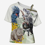National Threatened Species Day Australia Cross Shoulder Shirt Aussie Animals Save Our Species - Aussie Hoodie