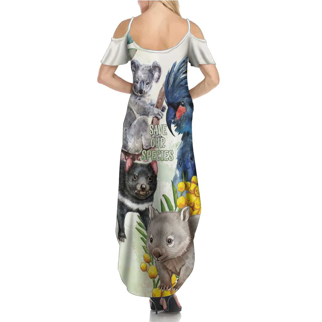 National Threatened Species Day Australia Family Matching Summer Maxi Dress and Hawaiian Shirt Aussie Animals Save Our Species - Aussie Hoodie