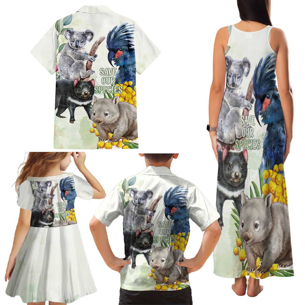National Threatened Species Day Australia Family Matching Tank Maxi Dress and Hawaiian Shirt Aussie Animals Save Our Species - Aussie Hoodie