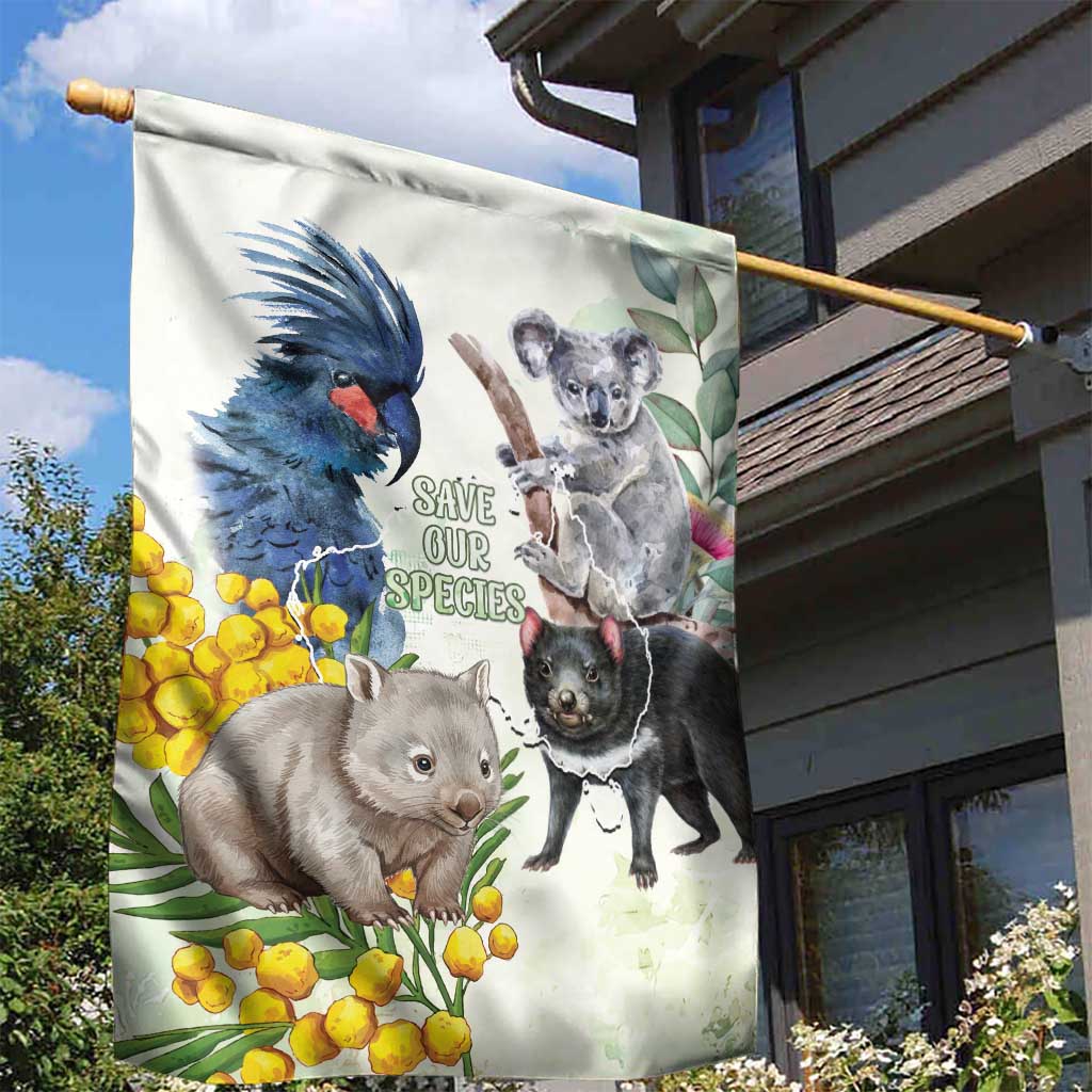 National Threatened Species Day Australia Garden Flag Aussie Animals Save Our Species - Aussie Hoodie