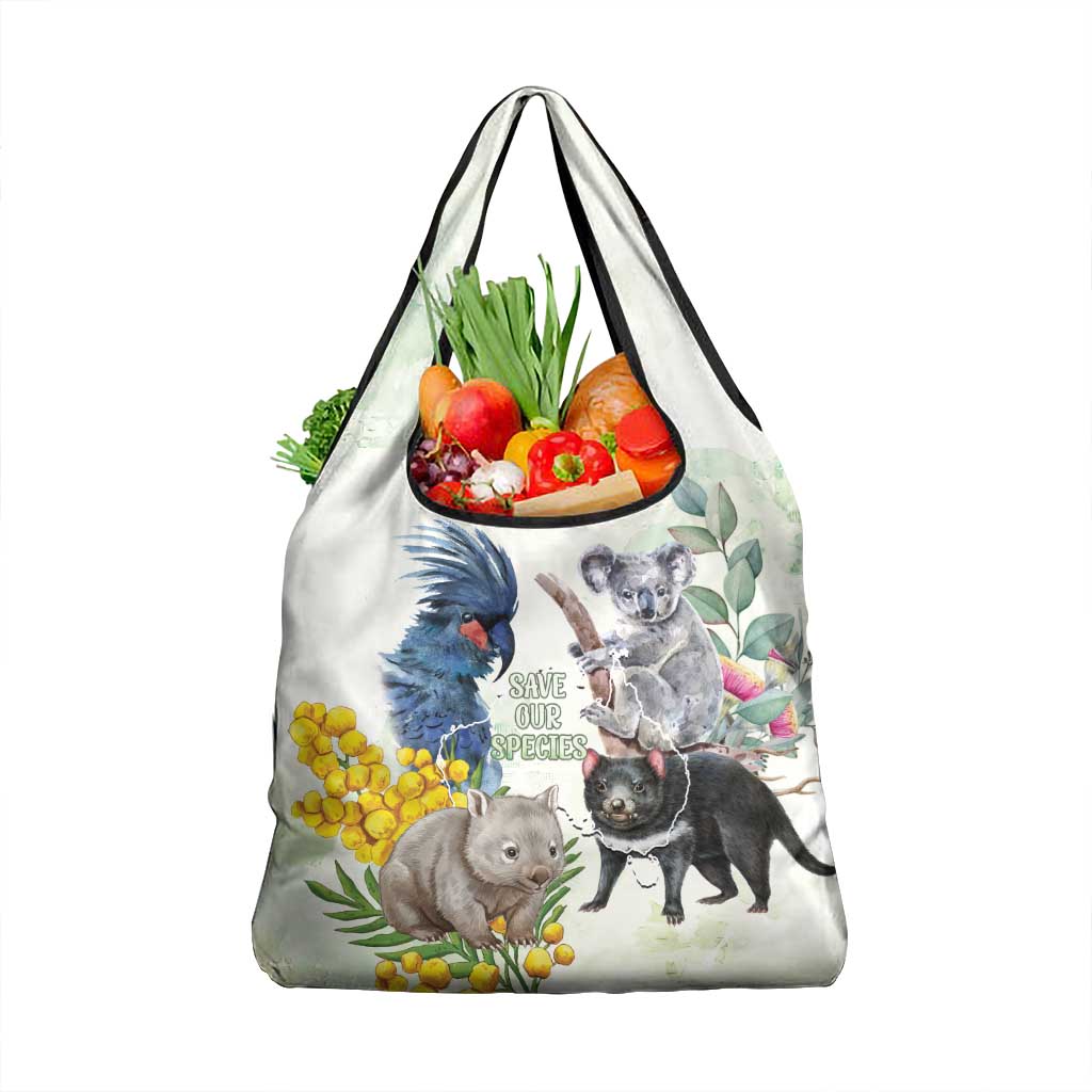 National Threatened Species Day Australia Grocery Bag Aussie Animals Save Our Species - Aussie Hoodie