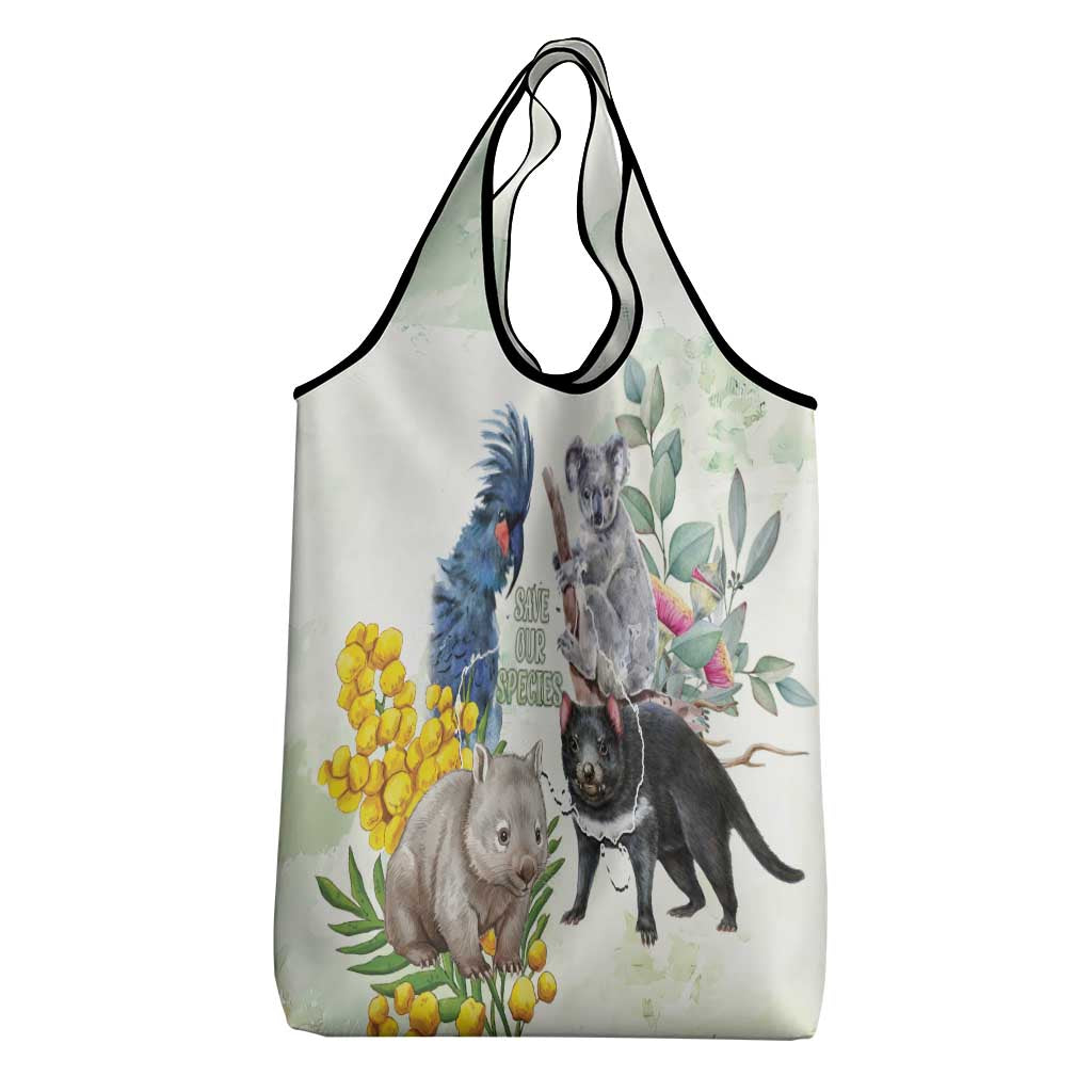 National Threatened Species Day Australia Grocery Bag Aussie Animals Save Our Species - Aussie Hoodie
