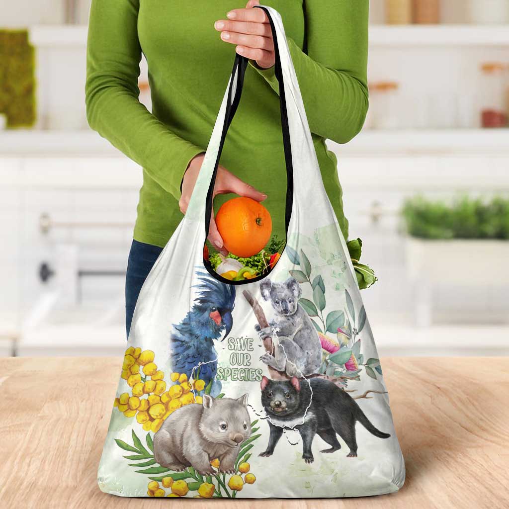 National Threatened Species Day Australia Grocery Bag Aussie Animals Save Our Species - Aussie Hoodie
