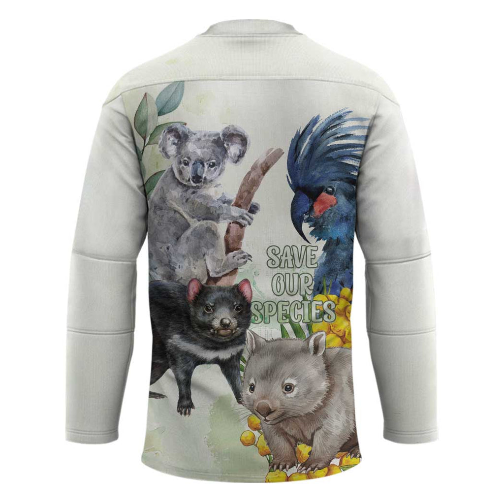 National Threatened Species Day Australia Hockey Jersey Aussie Animals Save Our Species - Aussie Hoodie
