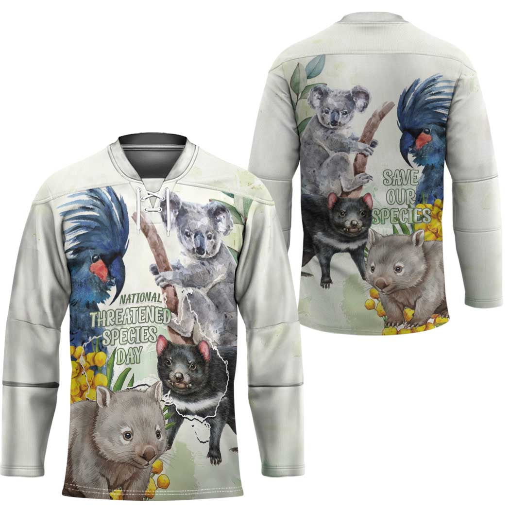 National Threatened Species Day Australia Hockey Jersey Aussie Animals Save Our Species - Aussie Hoodie