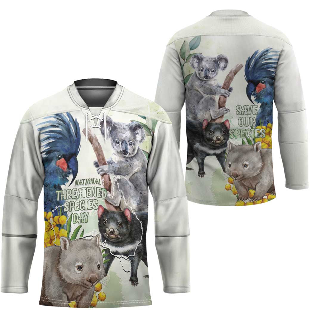 National Threatened Species Day Australia Hockey Jersey Aussie Animals Save Our Species - Aussie Hoodie