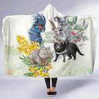 National Threatened Species Day Australia Hooded Blanket Aussie Animals Save Our Species - Aussie Hoodie