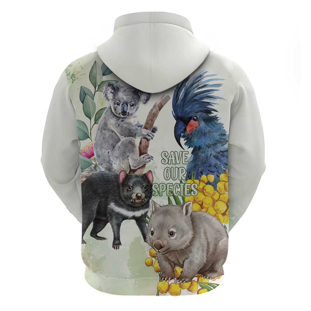 National Threatened Species Day Australia Hoodie Aussie Animals Save Our Species - Aussie Hoodie