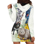 National Threatened Species Day Australia Hoodie Dress Aussie Animals Save Our Species - Aussie Hoodie