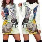 National Threatened Species Day Australia Hoodie Dress Aussie Animals Save Our Species - Aussie Hoodie