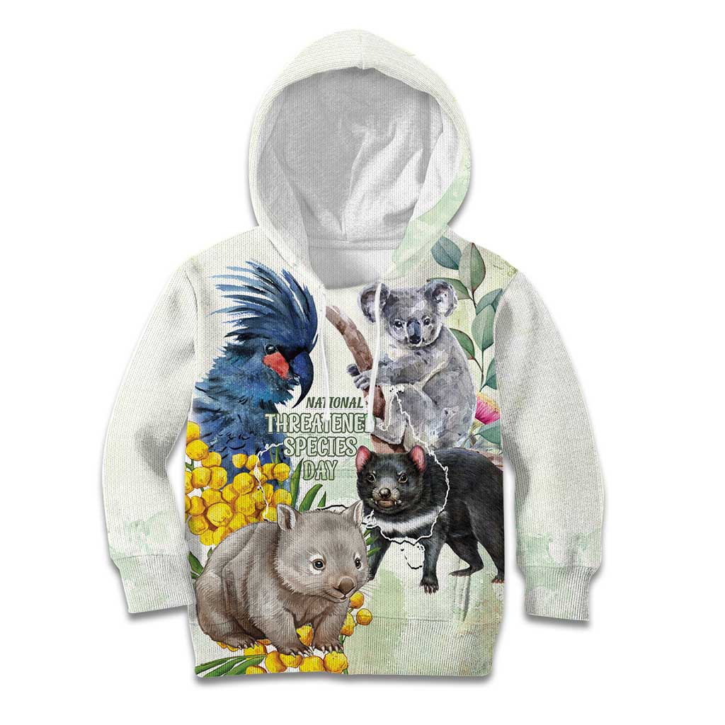 National Threatened Species Day Australia Kid Hoodie Aussie Animals Save Our Species - Aussie Hoodie