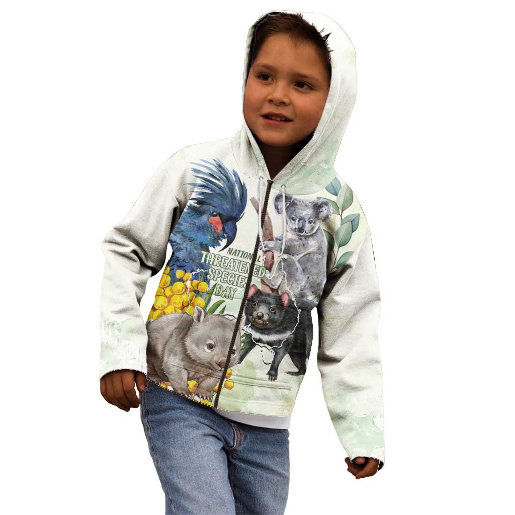 National Threatened Species Day Australia Kid Hoodie Aussie Animals Save Our Species - Aussie Hoodie