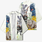 National Threatened Species Day Australia Kimono Aussie Animals Save Our Species - Aussie Hoodie