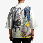 National Threatened Species Day Australia Kimono Aussie Animals Save Our Species - Aussie Hoodie