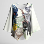 National Threatened Species Day Australia Kimono Sleeve Blouse Aussie Animals Save Our Species - Aussie Hoodie