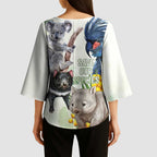 National Threatened Species Day Australia Kimono Sleeve Blouse Aussie Animals Save Our Species - Aussie Hoodie