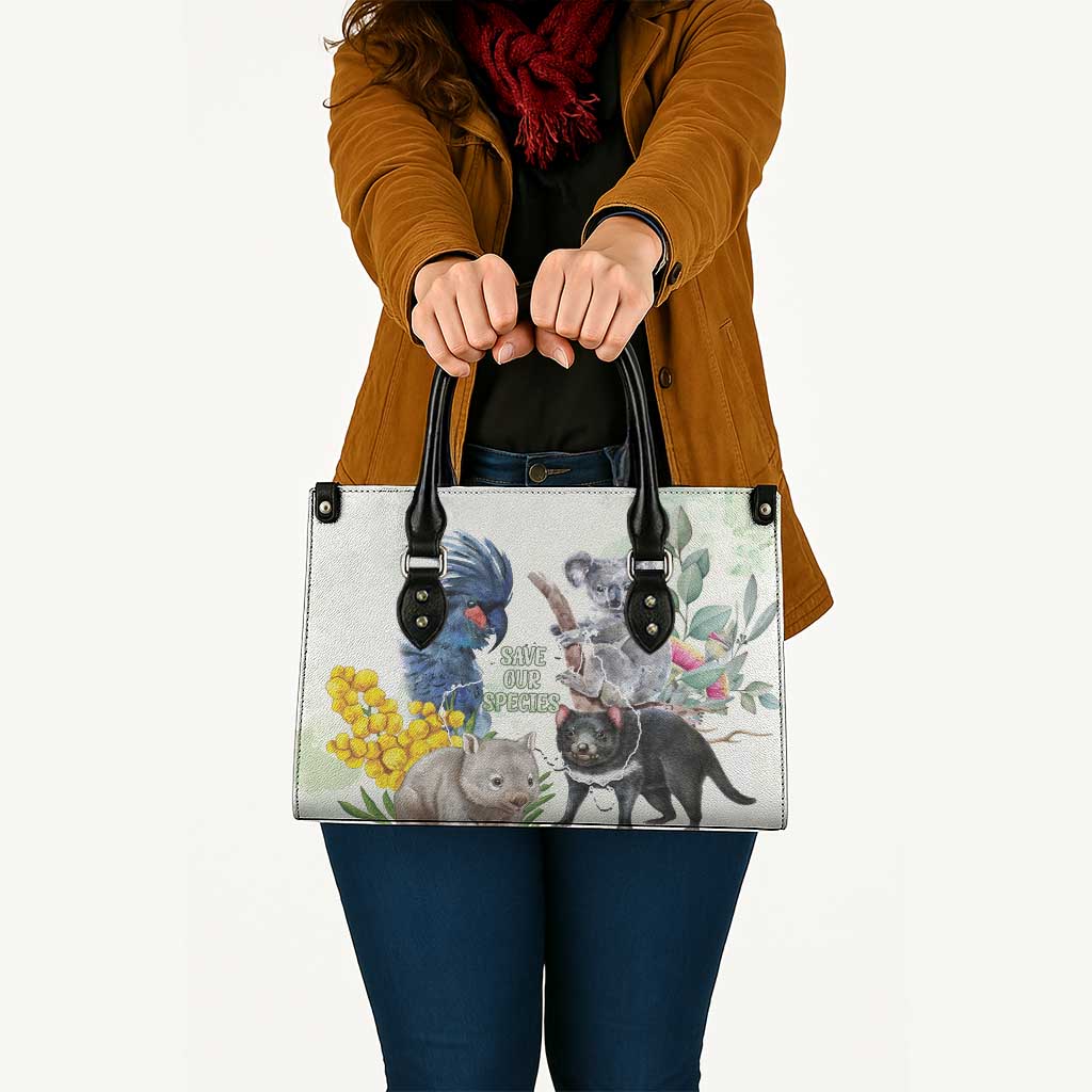 National Threatened Species Day Australia Leather Bag Aussie Animals Save Our Species - Aussie Hoodie