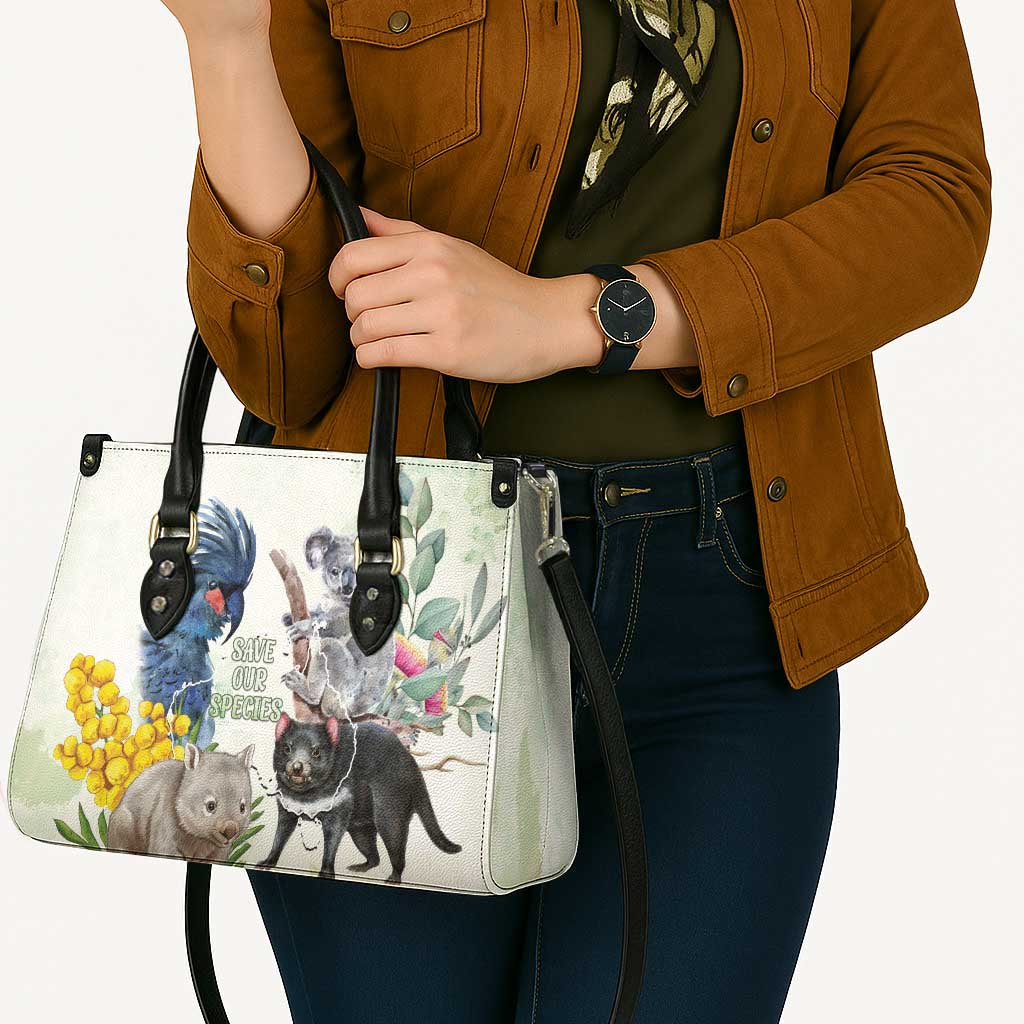National Threatened Species Day Australia Leather Bag Aussie Animals Save Our Species - Aussie Hoodie