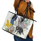 National Threatened Species Day Australia Leather Tote Bag Aussie Animals Save Our Species - Aussie Hoodie