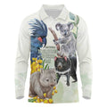 National Threatened Species Day Australia Long Sleeve Polo Shirt Aussie Animals Save Our Species - Aussie Hoodie