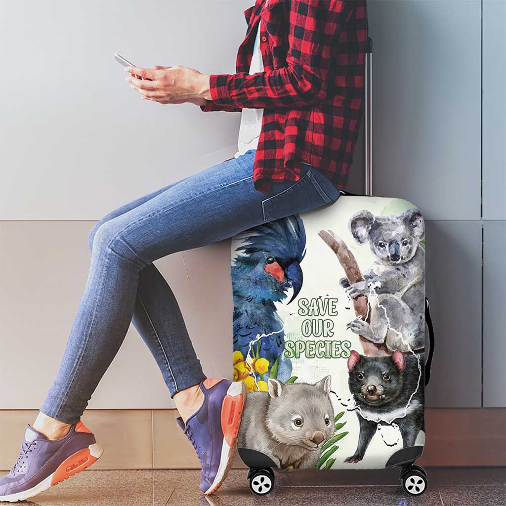 National Threatened Species Day Australia Luggage Cover Aussie Animals Save Our Species - Aussie Hoodie