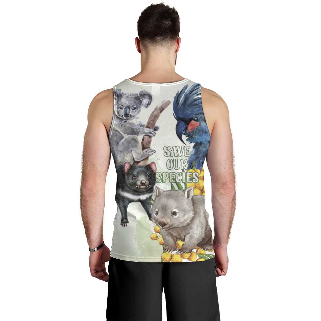 National Threatened Species Day Australia Men Tank Top Aussie Animals Save Our Species - Aussie Hoodie