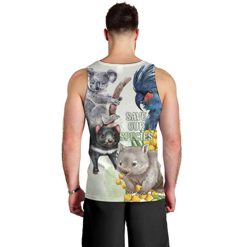 National Threatened Species Day Australia Men Tank Top Aussie Animals Save Our Species - Aussie Hoodie