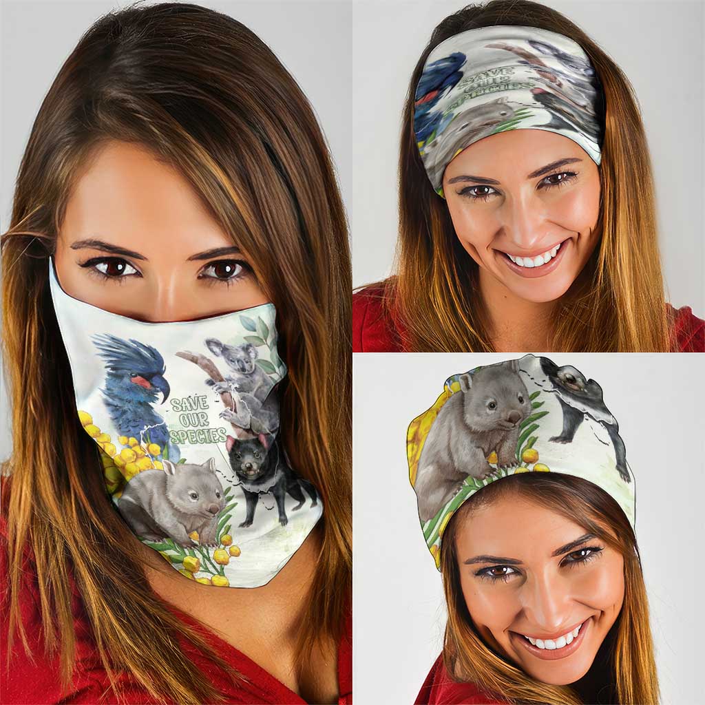 National Threatened Species Day Australia Neck Gaiter Aussie Animals Save Our Species - Aussie Hoodie