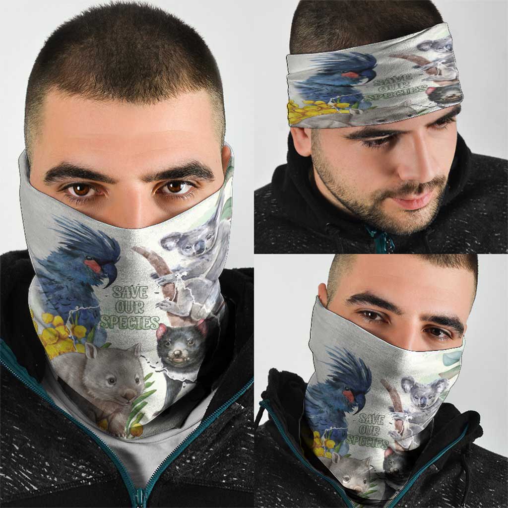 National Threatened Species Day Australia Neck Gaiter Aussie Animals Save Our Species - Aussie Hoodie