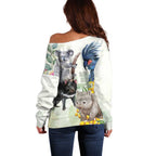 National Threatened Species Day Australia Off Shoulder Sweater Aussie Animals Save Our Species - Aussie Hoodie