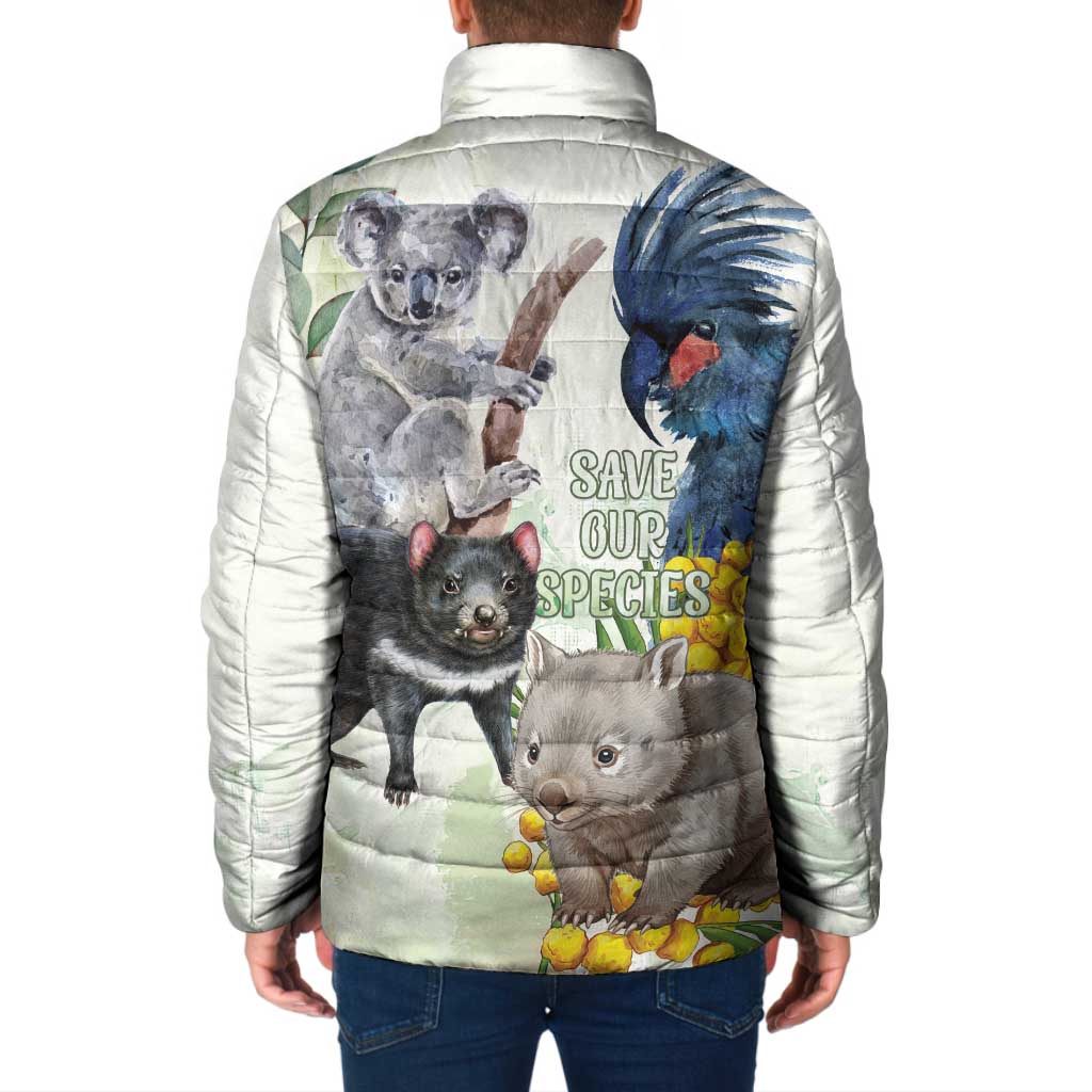 National Threatened Species Day Australia Padded Jacket Aussie Animals Save Our Species - Aussie Hoodie