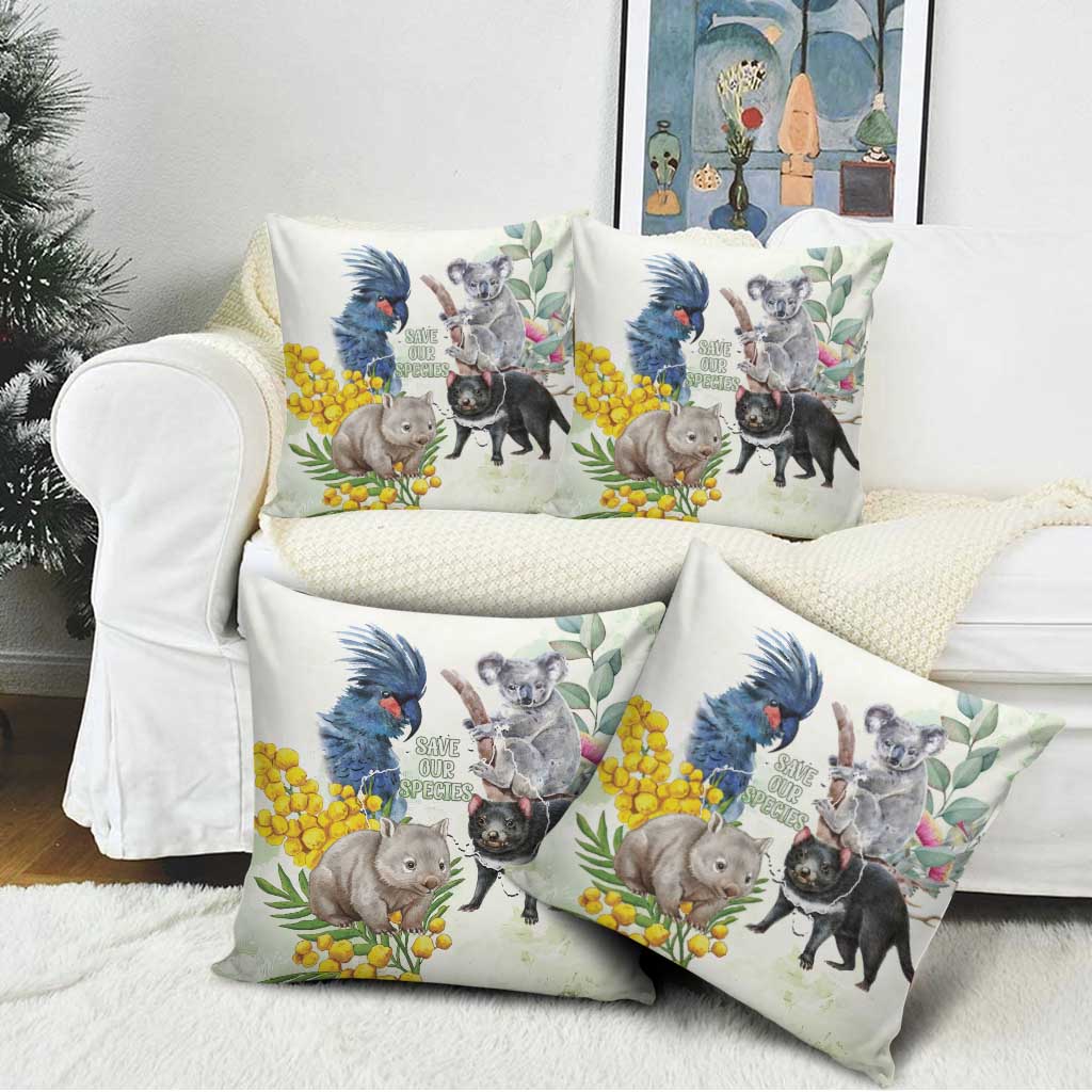 National Threatened Species Day Australia Pillow Cover Aussie Animals Save Our Species - Aussie Hoodie