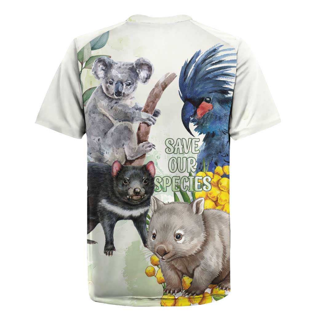 National Threatened Species Day Australia Rugby Jersey Aussie Animals Save Our Species - Aussie Hoodie