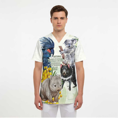 National Threatened Species Day Australia Scrub Top Aussie Animals Save Our Species - Aussie Hoodie